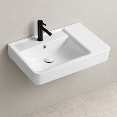 SANIKB SHY-3139L white wall-mounted ceramic basin