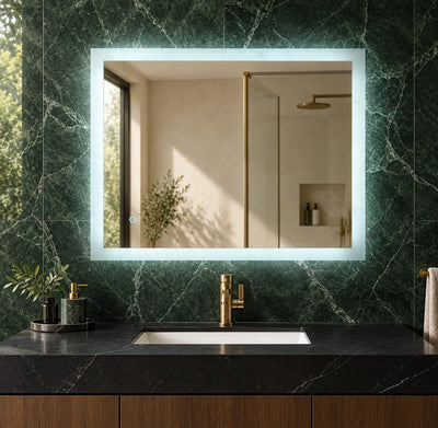 Wide Perimeter LED Bathroom Mirror — full product view; KS-1003
